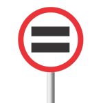 No Unauthorised Vehicles Road Sign (R208)