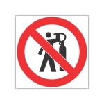 No Use Of Compressed-Air To Dust Body SABS safety sign (PV11)