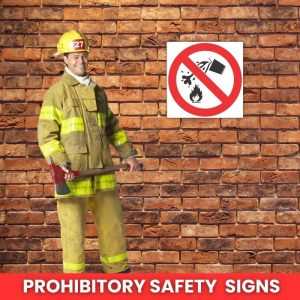 No Water As Extinguishing Agent SABS safety sign (PV4)