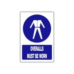 Overalls must be worn safety sign (MV020 A)