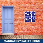 PPE Pictures with words safety sign (M100)