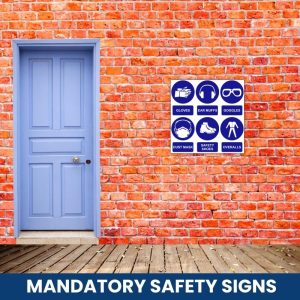 PPE Pictures with words safety sign (M100)