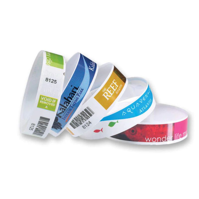 Tyvek Wristbands Full Colour Print Events Promotions