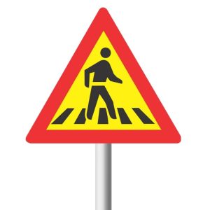 Temporary Pedestrian Crossing Road Sign (Tw306)