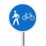 Pedestrians And Cyclists Only Road Sign (R114)