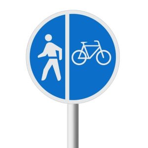 Pedestrians And Cyclists Only Road Sign (R115)