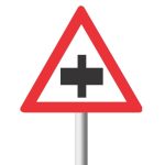 Priority Crossroad On Non-Priority Road Sign (W103)