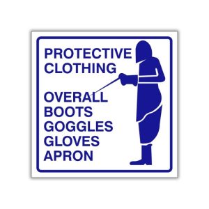 Protective Clothing safety sign (M083)