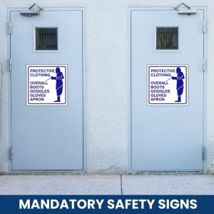 Protective Clothing safety sign (M083)