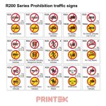 R200 Series Prohibition traffic signs