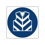 Reflective Jacket Shall Be Worn safety sign (MV25)