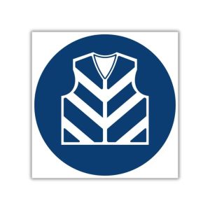 Reflective Jacket Shall Be Worn safety sign (MV25)