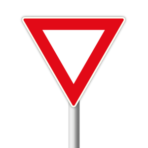 Reflective Yield Road Sign