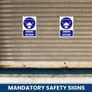 Respirators must be worn safety sign (MV002 A)