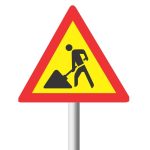 Roadworks Ahead Road Sign (Tw336)
