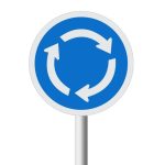 Roundabout road sign (R137)