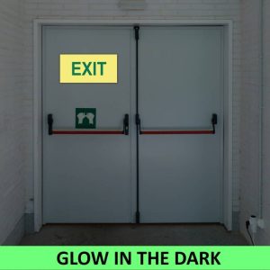 SABS Exit (Green) photoluminescent safety sign (E6A)