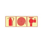 SABS Fire Extinguisher, Fire Hose Reel And Fire Hydrant photoluminescent sign (F23)