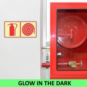 SABS Fire Extinguisher and Hose Reel photoluminescent safety sign (F22)