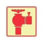 SABS Fire Hydrant Photoluminescent safety sign (F30)