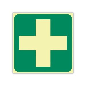 First-Aid Equipment Photoluminescent Sign