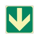 SABS General direction green arrow photoluminescent (E23)