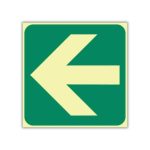 SABS General direction green arrow photoluminescent (E23)