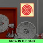 SABS Hose Reel photoluminescent ( Glow in the dark ) safety sign (F29)