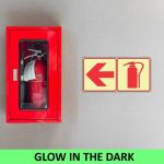 SABS Arrow Left + Fire Extinguisher Photoluminescent Sign (F16)