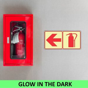 SABS Arrow Left + Fire Extinguisher Photoluminescent Sign (F16)