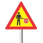 Scholar Patrol Ahead Road Sign (Tw305)