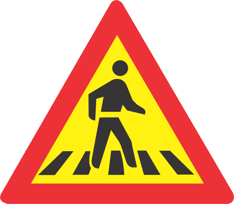 TEMPORARY PEDESTRIAN CROSSING ROAD SIGN (TW306)