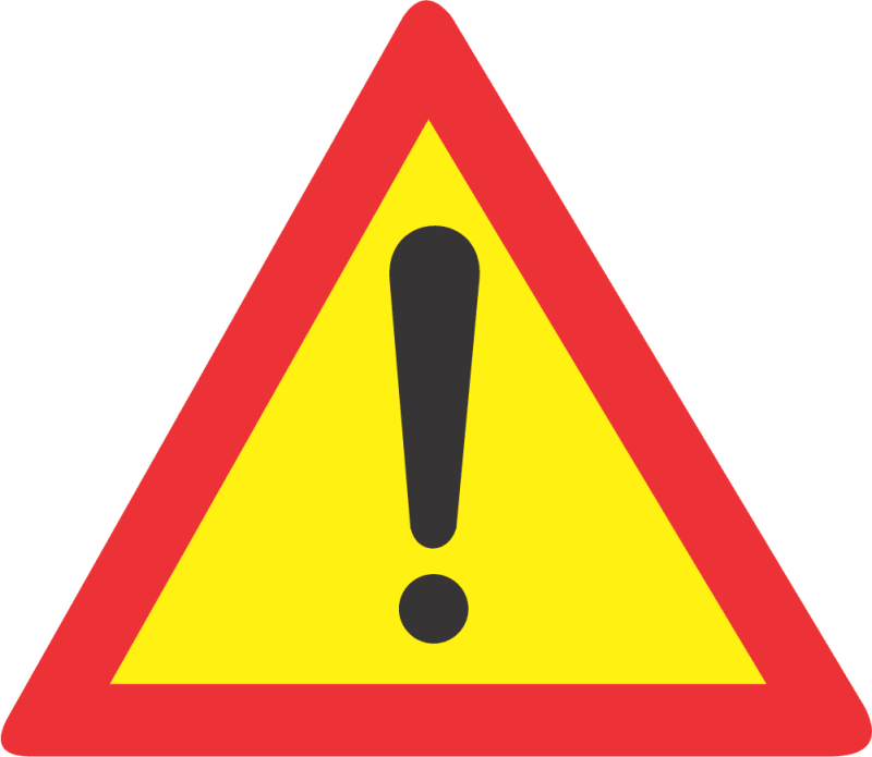 TEMPORARY GENERAL WARNING ROAD SIGN (TW339)