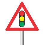 Traffic Signals Ahead road sign (W301)