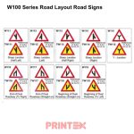 W100 Series Road Layout Road Signs
