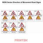 W200 Series Direction of Movement Road Signs