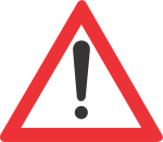 GENERAL WARNING RETRO REFLECTIVE ROAD SIGN (W339)