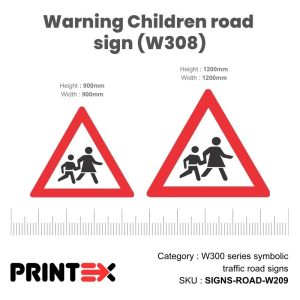 Warning Children road sign (W308)