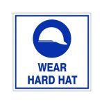 Wear Hard Hat Safety Sign (M13)