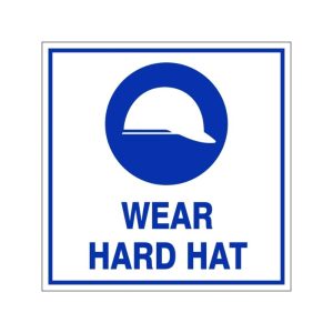 Wear Hard Hat Safety Sign (M13)