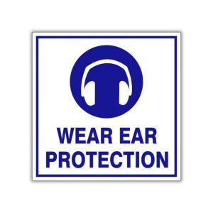 Wear Ear Protection Safety Sign (M11)