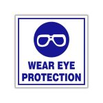Wear eye protection safety sign (M10)