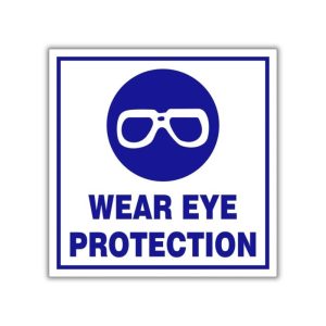 Wear eye protection safety sign (M10)