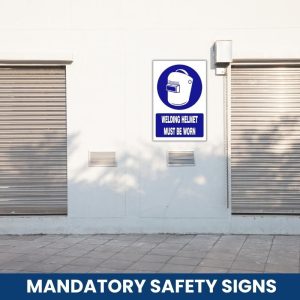 Welding Helmet must be worn safety sign (MV029)