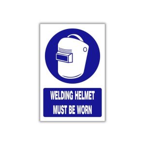 Welding Helmet must be worn safety sign (MV029)