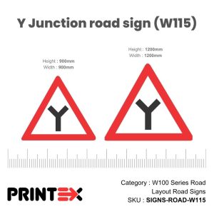 Y Junction Road Sign (W115)