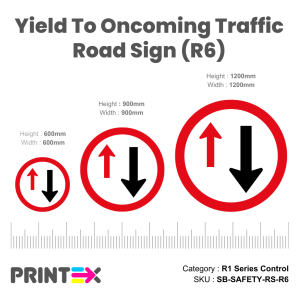 Yield To Oncoming Traffic Road Sign Specifications