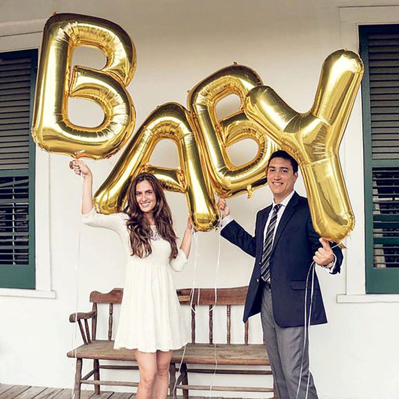 Gold Letters & Numbers Balloons