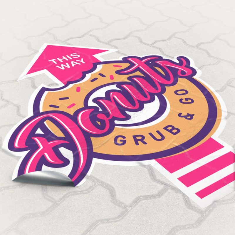 Anti-Slip Floor Vinyl Sticker Printing