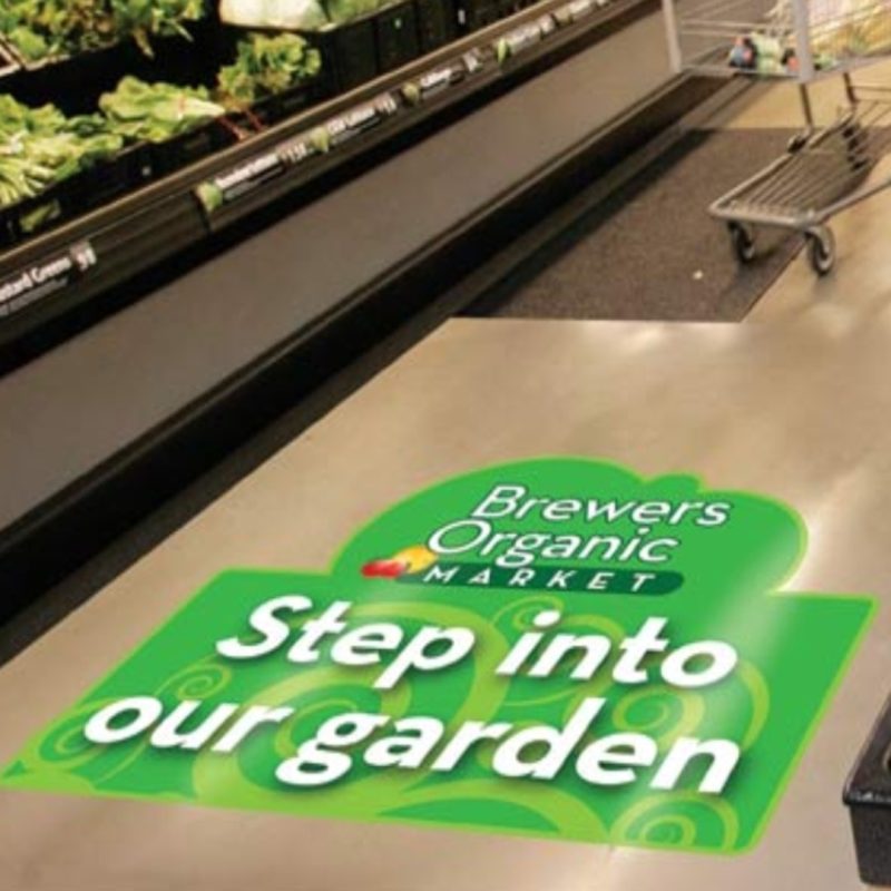 Custom Shape Anti-Slip Floor Vinyl Sticker